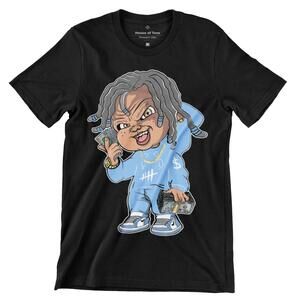 Carolina Blue Sneaker Match Shirt Streetwear Tee
